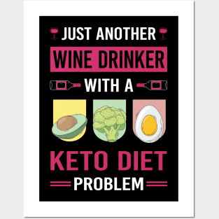 Wine Drinker Keto Diet Ketogenic Ketone Ketosis Posters and Art